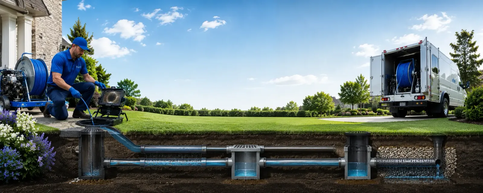 Outdoor drain cleaning information for Bedford, KY